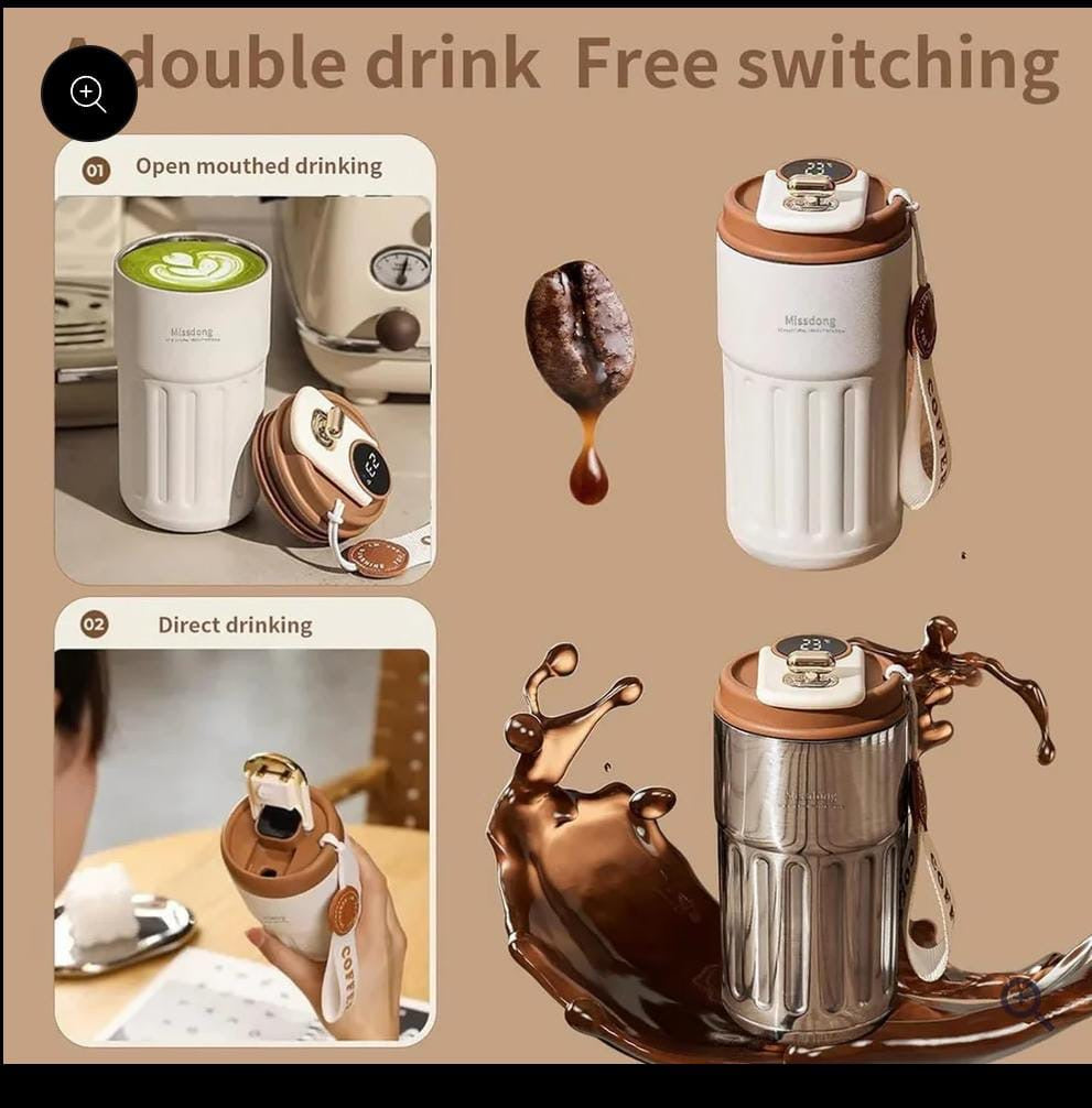 Leakproof Coffee Mug with Temperature Display