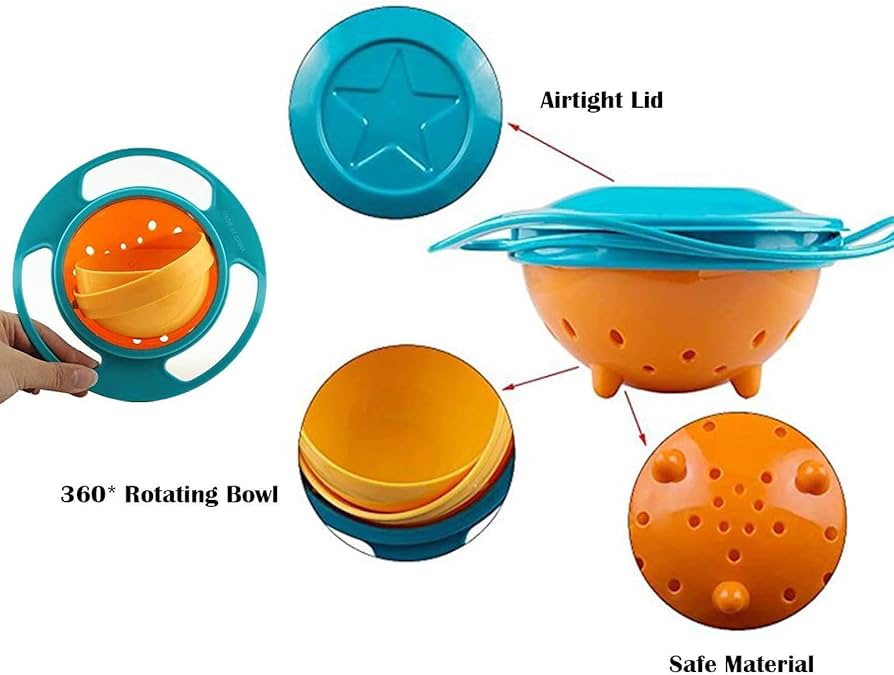 Anti-Spill Gyro Bowl