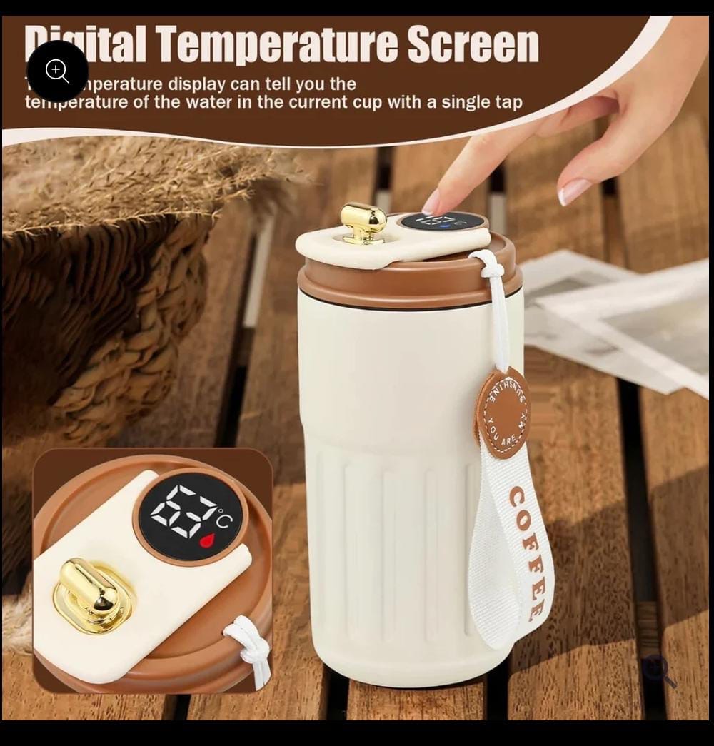 Leakproof Coffee Mug with Temperature Display