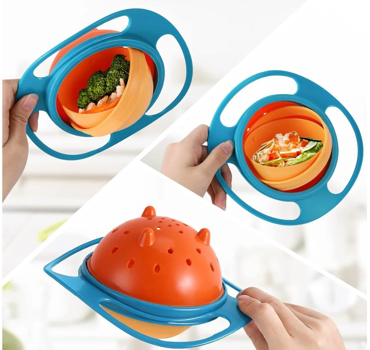 Anti-Spill Gyro Bowl